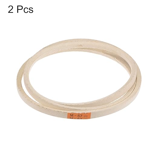HARFINGTON 2pcs M57 Industrial Sewing Machine Belt 57" Outer Girth Rubber Triangle V-Belt