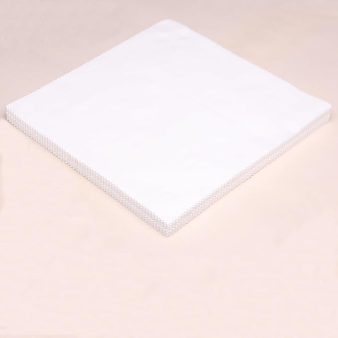 42Pcs 10" Layer Cakes, Pre-Cut 10x10 Cotton Fabric Quilt Squares Bundles for Sewing Patchwork, Quilting Supplies, Layer Cake Fabric for Quilting 10 inch - Solid White