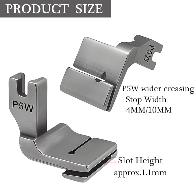 3PCS Gathering Pleated/Shirring Presser Foot #P5 P50 P5W for Industrial Sewing Machine JUKI Brother