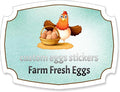 2,2.5,3,3.5,4inch Custom Egg Carton Labels Sticker Farm Fresh Eggs Cartons Sticker Label, Customized Egg Stickers， Custom retrun Egg Carton Label (5)