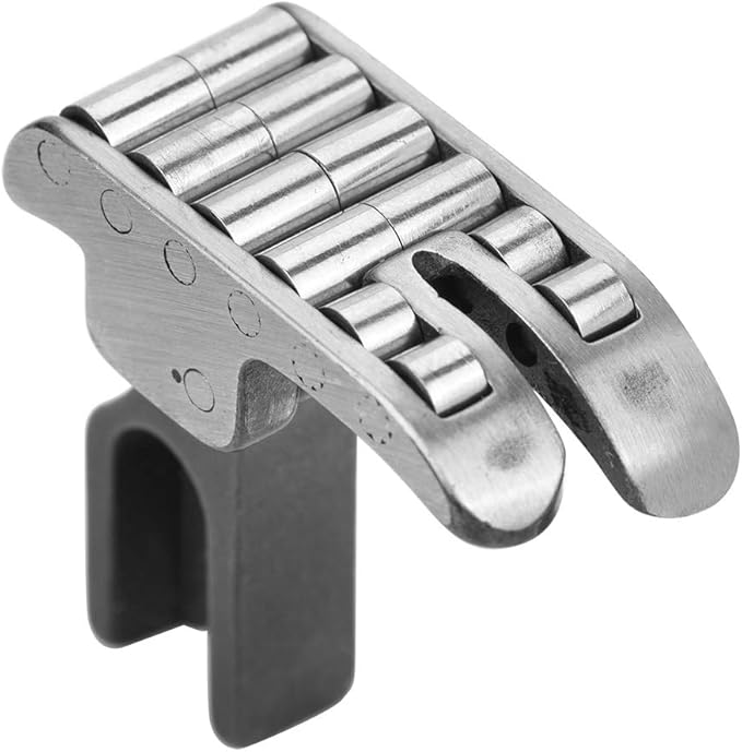 Roller Presser Foot, Black Industrial Sewing Machine Accessories 12 Bearings for Thick Cloth, Brand New and, Steel Material