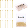 14K Gold Plated Ball Head Pins Non Tarnish 20mm 300pcs for Jewelry Making Findings