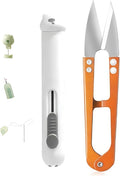 3-in-1 Sewing Kit with Automatic Seam Ripper, Needle Threader, U-Shaped Scissors, Quilting Tools