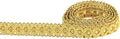 Gimp Braid Trim, 0.7 Inch / 10M(10.9 Yards) Fabric Trim for Curtains, Upholstery, Sewing, Hand DIY Crafts, Costume and Home Decorative（Gold）