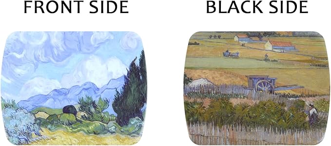 Portable Mini Tin Box,12-Well Empty Watercolor Palette,Small Paint Storage Travel Artist Outdoor Sketch Watercolor Kits with Magnetic Clip and Oil Pot.Wheat Field