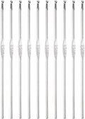 uxcell Stainless Steel Crochet Hook 2.5mm Knitting Needles for DIY Craft Yarn 10Pcs