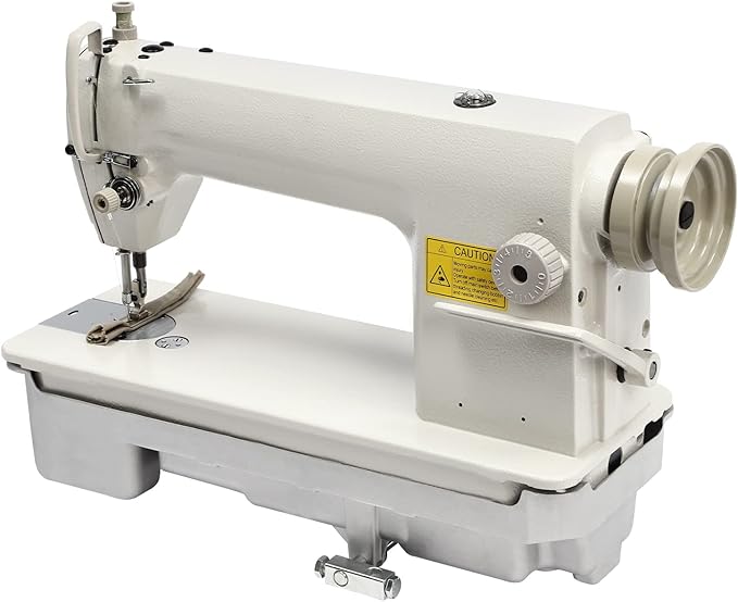 Industrial Straight Stitch Sewing Machine DDL-8700, Commercial Grade Sewing Machine with Reverse Sewing Function, Gauge Chucks from 1-5, Max Sewing Length 0.2in, No Table & Motor