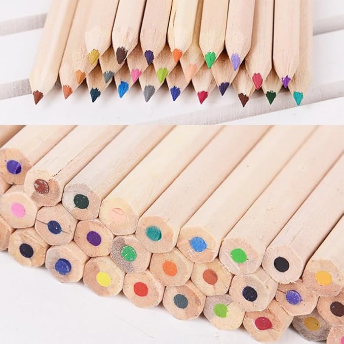 25 Packs/300pcs Mini Drawing Colored Pencils, 3.5 Inch Portable Painting Pencil for Kid 12 Different Color Pencils in Bulk, Painting Classroom School Birthday Wedding Christmas Party Favors