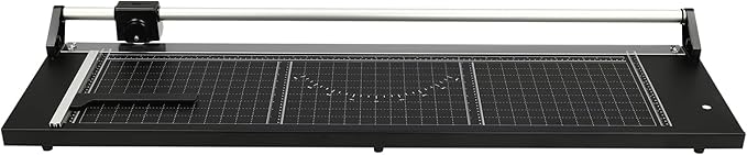 Rotary Paper Trimmer - Precision Cutting Tool with Self-Sharpening Blade for Photo Paper/Cardstock/Film, Heavy-Duty Craft Cutter for Scrapbooking & Office Use, Non-Slip Base & Angle Guide (36 inches)