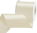 Ivory Satin Ribbon 3 inch X 15 Yards Polyester Ribbon for Gift Wrapping Very Suitable for Weddings Party Hair Bow Invitation Decorations and More