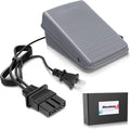 Sewing Machine Foot Pedal and Power Cord for Brother - Compatible with JX2517, LX3817, LS2125, XM2701, XL2600, LX3125, 1034D, LX2500, XL5130, GX37, LS2400, XR3774, LS1520 - Replacement for #J00360051