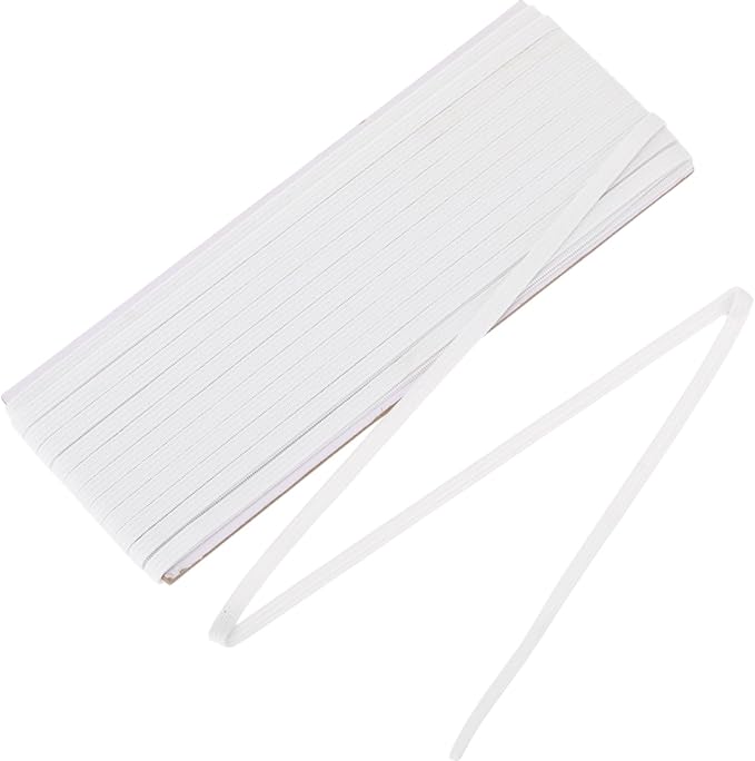 Shappy Elastic for Sewing Knit Elastic Band(1/4 Inch X 22 Yards, White)