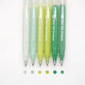 Acrylic Gel Pens for Coloring Books, Quick Dry 6 Pcs 1.0mm Fine Point Gel Marker Pen for Drawing, Journaling Art, Green-2