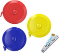 DiCUNO 60-Inch 1.5 Meter Soft and Retractable Tape Measure Medical Body Measurement Tailor Sewing Craft Cloth Dieting Measuring Tape (3 Colors Package with Soft Tape)