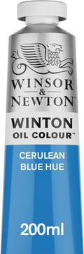 Winsor & Newton Winton Oil Color, 200ml (6.75-oz) Tube, Cerulean Blue Hue