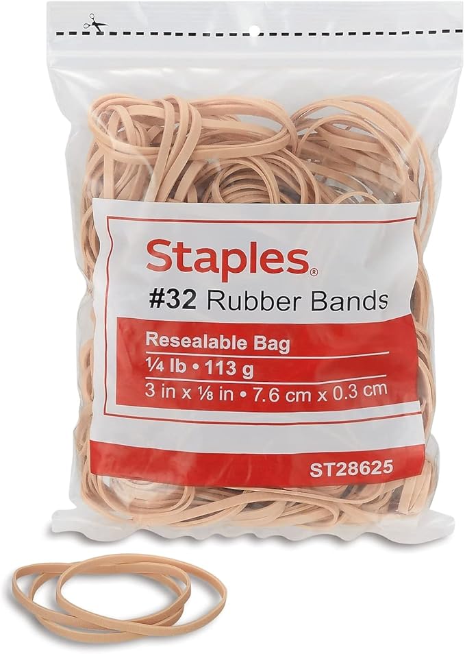Staples Economy Rubber Bands Size #32 1/4 Lb.