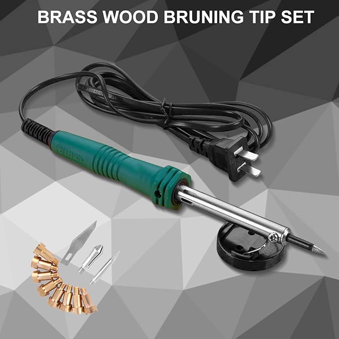 Cunyuer Wood Burning Tips, Wood Burning Tool Pen Tips, Stippling Tips for Wood Pyrography, Walnut Hollow Wood Burning Tips Only, Brass Tip Sets for Carving Embossing