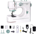 Mini Sewing Machine for Beginners, 12 Built-In Stitches, 2 Speed, Basic Sewing Kit Included，Multifunctional Portable Sewing with Foot Pedal, Light, Perfect for Home Use