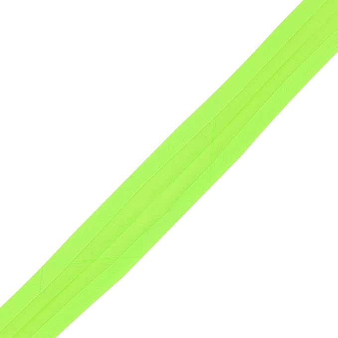 Mandala Crafts 55 Yards 5/8 Inch Lime Green Double Fold Bias Tape for Sewing - Bias Binding Tape for Quilting Binding, Hemming, Seam, and Fabric Piping
