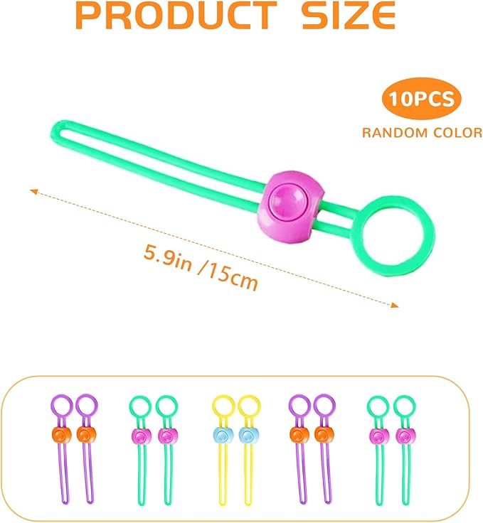 10Pcs Random Color Clay Bag Ties, Ceramic Tool Strap & Pottery Tool Holder Strap – Reusable Bag Closure for Clay and Ceramic Tools Organization