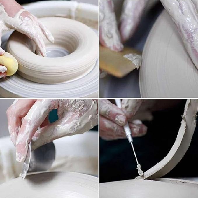 ReArt Natural Air-Dry Clay, for Sculpting, Wheel Throwing, Hand Building, All-Purpose Modeling Clay 10lbs for Sculpting (Gray 10LBs)