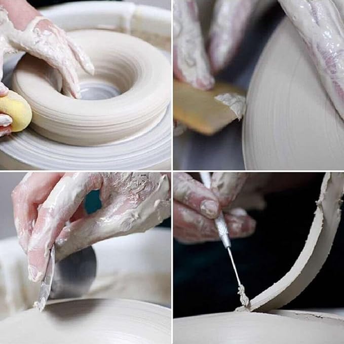 ReArt Air-Dry Clay 15LB wih 3 Colors White, Gray & Terra Cotta 5lb Each- Ideal for Beginners and Advanced Sculptors All-Purpose Modeling Clay (White, Gray & Terra Cotta)