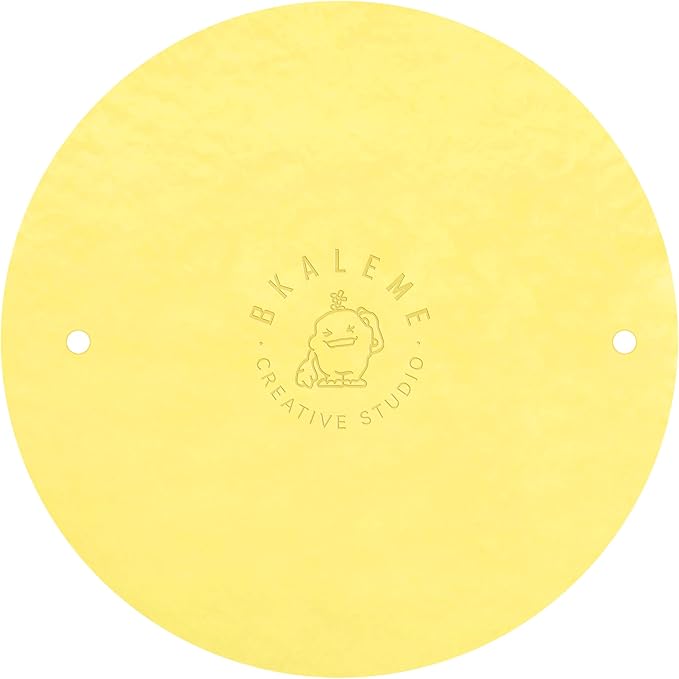 BKALEME Batmate for Ceramics and Pottery 12 Inch, Warp-Resistant Pottery Bats, Boosted Pottery Wheel Stability, for Pottery Tools & Pottery Machine Accessories, Yellow