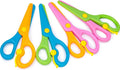 LOVESTOWN Toddler Safety Scissors, 4 PCS Blunt Tip Scissor Preschool Training Art Supplies for Kids, Anti-Pinch Design, Child Hand Eye Coordination Development, Playdough Tools Crafts Essentials