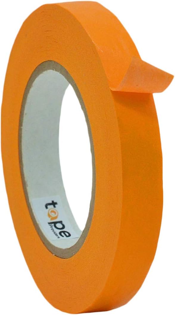 WOD CFTC6 Console Artist Tape Made in USA Orange, 3/4 inch x 60 yds. Flatback Paper Marking/Labeling Tape Residue Free, for Watercolor Paper to Prevent Tearing