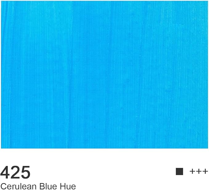 AUREUO Cerulean Blue Hue Acrylic Paint, 4 Fl Oz / 120ml Single Tube, Rich Pigment Art Craft Paints for Canvas, Rocks, Wood, Ceramic, Fabric - Art Supplies for Beginners, Professionals, Artists