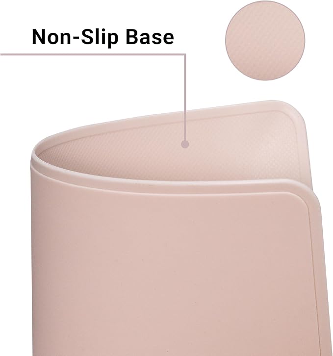 2 Pcs Silicone Flexible Cutting Boards Mats with BPA free Plastic Non Slip backplane for Meat and Vegetables (White and Red)
