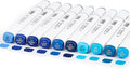 10Pcs Alcohol Markers Pure Color Series,T6 Upgrade Dual Tip Art Solid Color Markers Set for Adults Beginner Drawing Sketching DIY Crafts (Blue)