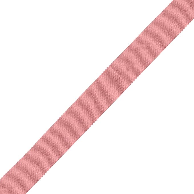 Mandala Crafts 55 Yards 1 Inch Dusty Rose Double Fold Bias Tape for Sewing - Bias Binding Tape for Quilting Binding, Hemming, Seam, and Fabric Piping