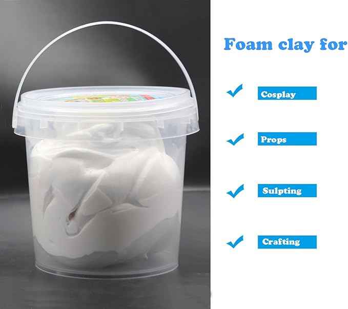 Air Dry Modeling Clay 10.5 oz Modelable Cosplay Foam Clay Ultra Light Magic Clay Colors Art Craft Kit for Adults Kids