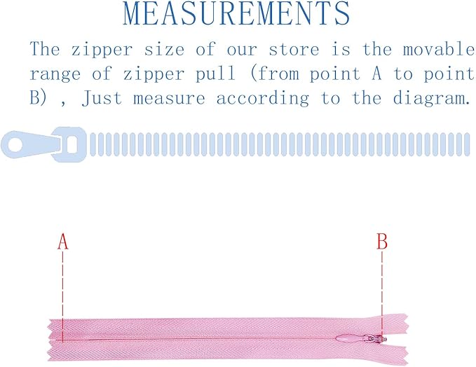 ANPURZII 2PCS #3 14 Inch Pink Invisible Zippers for Sewing Skirts, Nylon Coil Bulk Zippers for Pocket, Pillow(Pink 14" 2PCS)