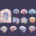 MAFELOE Scrapbook Stickers of 10 Pieces, PET Aesthetic Deco Stickers Journaling Supplies for Junk Bullet Bottles Laptop- Princess Diaries Series-E