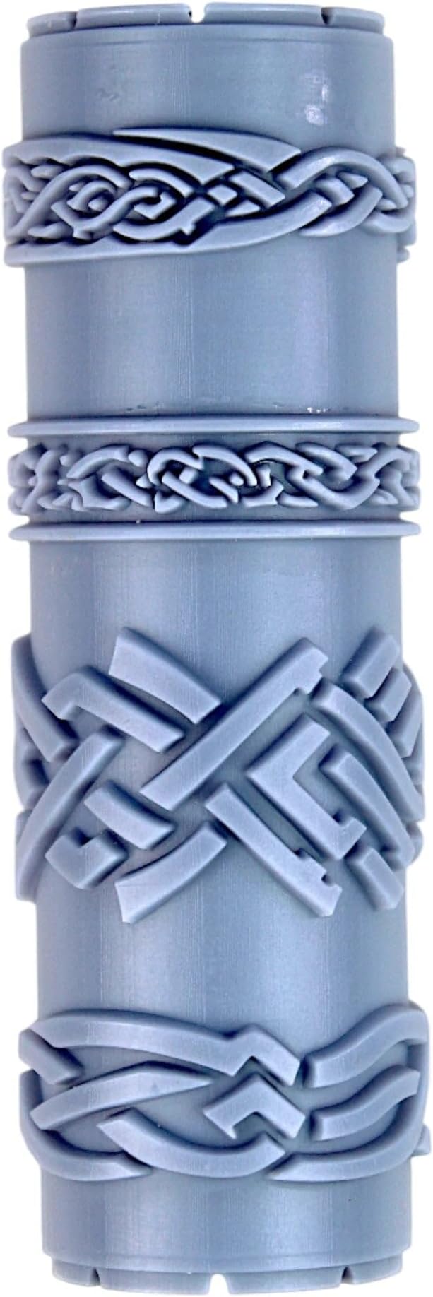 Ironbind Weaves Clay Texture Roller (4") - Seamless Border Set #01 - Embossing Pattern Roller for Polymer & Ceramic Clay, Pottery & Crafts