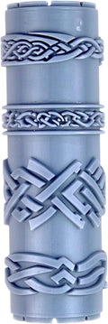 Ironbind Weaves Clay Texture Roller (4") - Seamless Border Set #01 - Embossing Pattern Roller for Polymer & Ceramic Clay, Pottery & Crafts