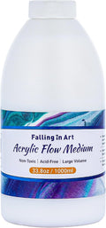 Falling in Art 33.8 Oz Pouring Medium for Acrylic Paint, Paint Thinner with High Flow Consistency