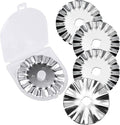 45mm Pinking Rotary Cutter Blades, Wavy Replacement Blades, Pinking Rotary Blades Refill 45mm,Fits Fiskars,OLFA,Fabric Cutting Blades Refill for Quilting Scrapbooking Sewing Arts &Crafts, 5-Pack