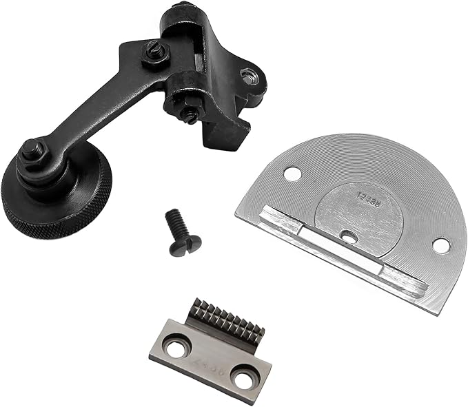 Roller Foot (Large)&Plate&Feeder #12267+12438+12436 Compatible with for Singer JUKI Sewing Machine