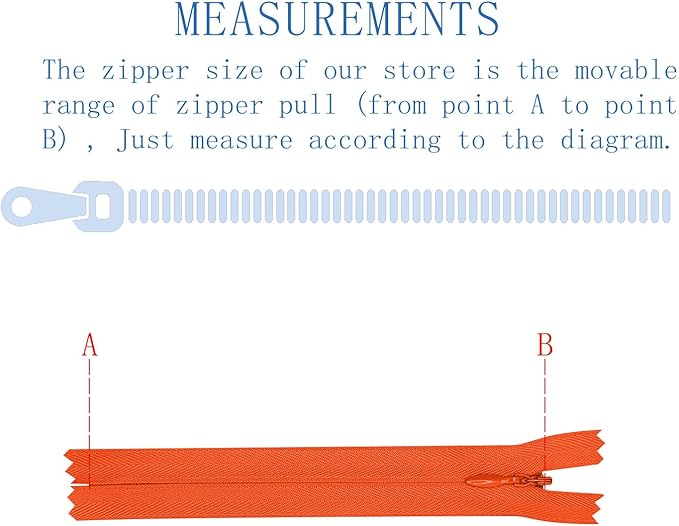 ANPURZII 2PCS #3 12 Inch Vermilion Orange Invisible Zippers for Sewing Skirts, Nylon Coil Bulk Zippers for Pocket, Pillow(Vermilion Orange 12" 2PCS)