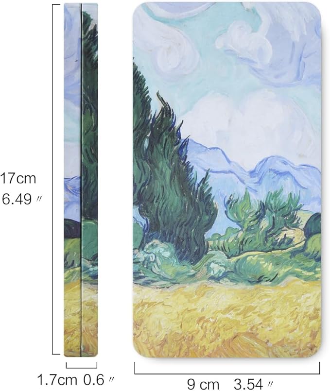 Portable Watercolor Paint Palette with Tins, Lightweight Empty Full Pans with Magnetic Squares, Metal Paint Tray Palettes for Travel, Acrylics Painting and Art, 20Full Pans,Wheat Field