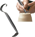 LAX_LMY Pottery Trimming Tools, Versatile Pottery Tool for Clay and Ceramic Trim, Double Ended Clay Trimming Tool, Black