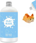 500ml Air Dry Clay Glaze, Air Dry Clay Varnish Can Not Only Used to Prevent Clay Cracking, Scratches, and Wear, Polymer Clay Glaze Can Also Having a Matte Glaze Effect (Matte)