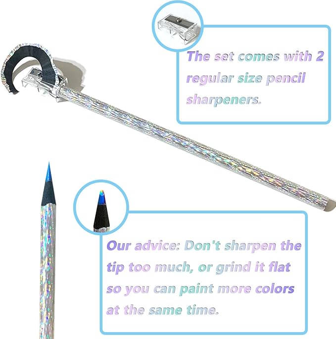 Rainbow Pencils 20pcs Multi Colored Pencils for Adult & Kids, Gift for Boys Girls Birthday Easter Halloween Christmas Stocking Stuffers