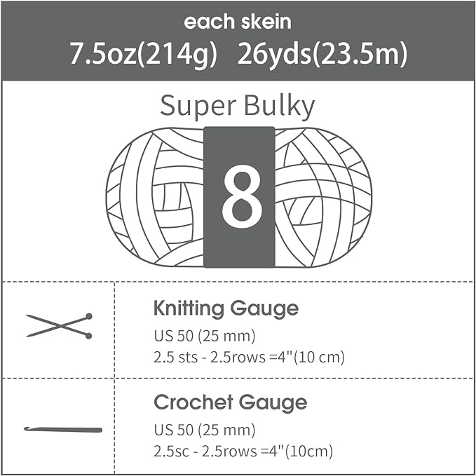 Hombys 8 Pack Giant Chunky Yarn for Crocheting & Knitting, Super Bulky Soft Fluffy Tie Dye Plush Yarn, Mixed Color Thick Chenille (Green, White Multi)