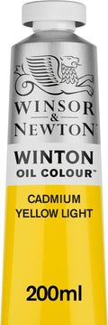 Winsor & Newton Winton Oil Color, 200ml (6.75-oz) Tube, Cadmium Yellow Light