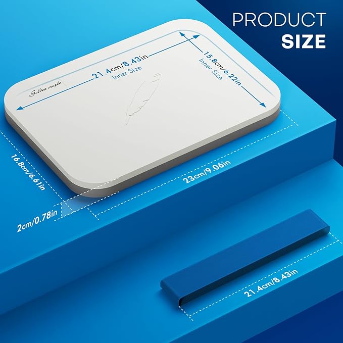 Wet Pallet for Painting Miniatures - Golden Maple 2 in 1 Dry and Wet Palette with Lid, Including 100PCS Palette Paper, 4PCS Sponges