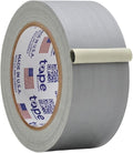 WOD GTC12 Gaffer Tape, Gray Low Gloss Finish Film, 2 inch x 60 ft. Residue Free, Non Reflective Cloth Fabric, Secure Cords, Water Resistant, Photography, Filming Backdrop, Production